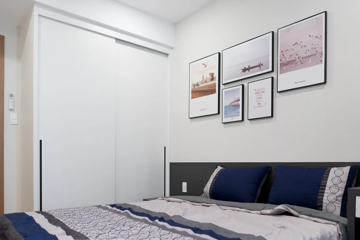 Phòng ngủ căn hộ Sunrise Cityview sau hoàn thiện